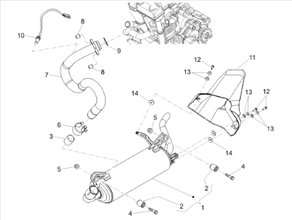 Εικόνα της ΑΙΣΘΗΤΗΡΑΣ ΛΑΜΔΑ SCOOTER 125<>150 3V-1D000353