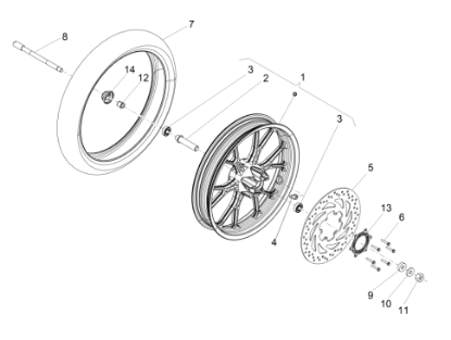 Εικόνα της ΑΞΟΝΑΣ ΜΠΡΟΣ ΤΡΟΧΟΥ GPR 50-125-TUONO 12-86190R