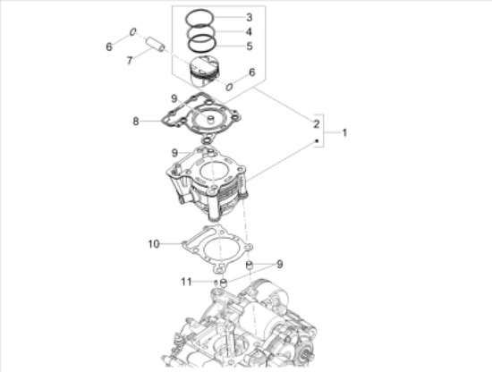 Εικόνα της ΦΛΑΝΤΖΑ ΒΑΣΗΣ ΚΥΛΙΝΔΡ DERBI GPR 125 SP04-CM278202