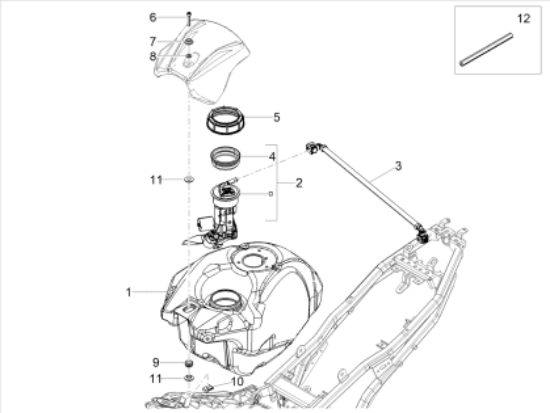 Εικόνα της ΛΑΣΤΙΧΑΚΙ ΑΠΟΣΤΑΤΗΣ ΡΕΖ RSV 4/PEG STRADA-AP8144713