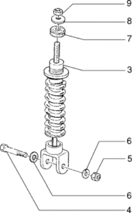 Εικόνα της ΑΜΟΡΤΙΣΕΡ ΠΙΣΩ VESPA ΕΤ4 125-SF 125 RST-56000R