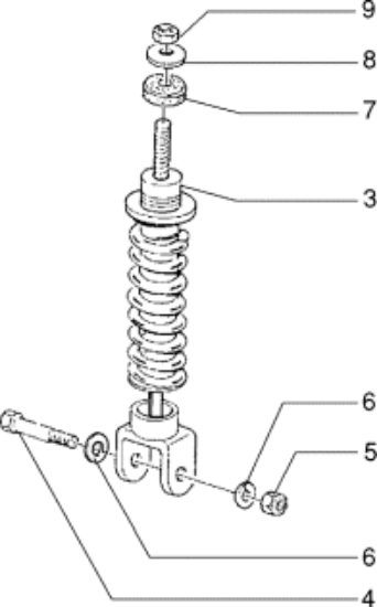 Εικόνα της ΑΜΟΡΤΙΣΕΡ ΠΙΣΩ VESPA ΕΤ4 125-SF 125 RST-56000R