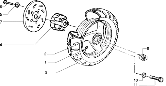 Εικόνα της ΒΑΣΗ ΠΙΣΩ ΔΙΣΚΟΦΡ RUN-STALK-MC2-56111R