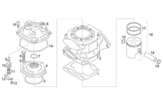 Εικόνα της ΦΛΑΝΤΖΑ ΚΕΦ ΚΥΛ RS/MX 125-AP0250280