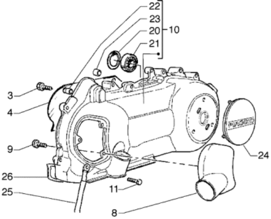 Εικόνα της ΚΑΠΑΚΙ ΔΙΑΚΟΣΜΗΤ ΚΙΝΗΤΗΡΑ 125-250 E3-CM155102