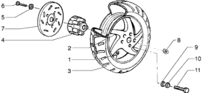 Εικόνα της ΒΑΣΗ ΠΙΣΩ ΔΙΣΚΟΦΡ RUN-STALK-MC2-56111R