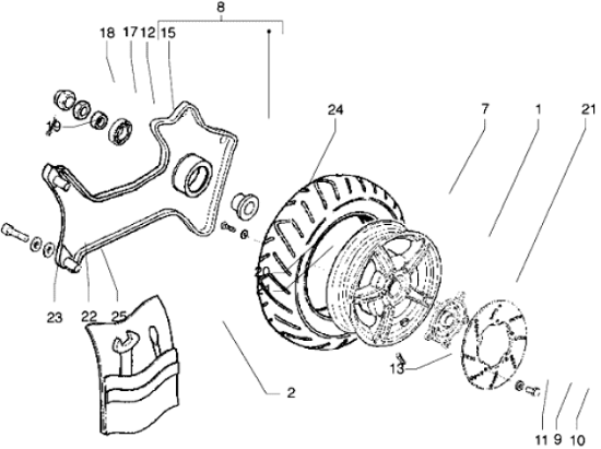 Εικόνα της ΤΡΟΧΟΣ ΠΙΣΩ RUNNER VX/R-FL ΓΚΡΙ 121-56486500E1