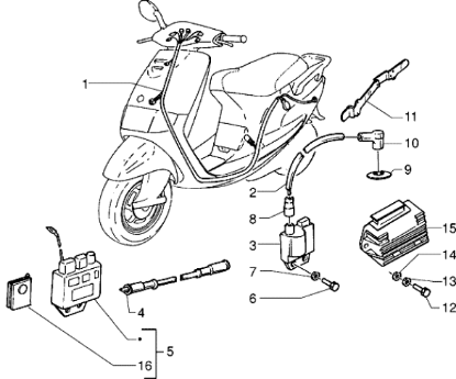 Εικόνα της ΗΛΕΚΤΡΟΝΙΚΗ VESPA ΕΤ4 125-LIB 125 X.IMM-1R000005