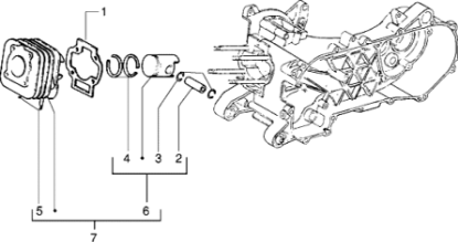 Εικόνα της ΚΥΛΙΝΔΡΟΣ SCOOTER 50cc 2T(TYPH-ZIP)RMS-R10008001