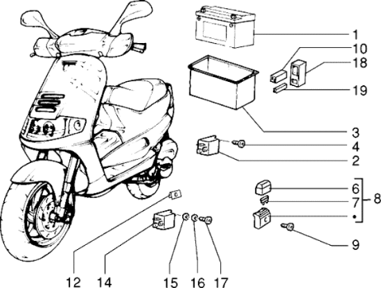 Εικόνα της ΦΛΑΣΕΡ SCOOTER-ΑΡΕ 50 12V/10W (1E000344)-1E000357R