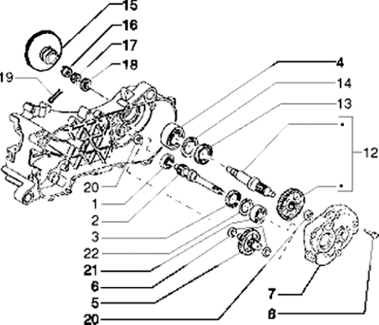 Εικόνα της ΓΡΑΝΑΖΙ ΔΙΑΦ ΜΟΝΟ ΤΥΡΗ125-HE125-SK125 4-434015