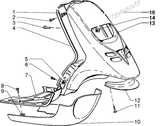 Εικόνα της ΣΠΟΙΛΕΡ ΤYPHOON M2001-X-XR-575900