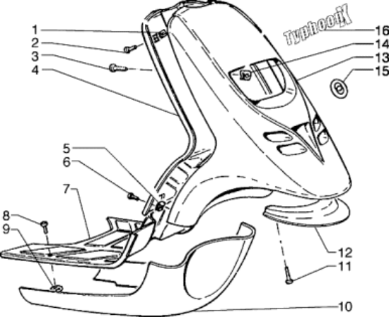 Εικόνα της ΣΠΟΙΛΕΡ ΤYPHOON M2001-X-XR-575900