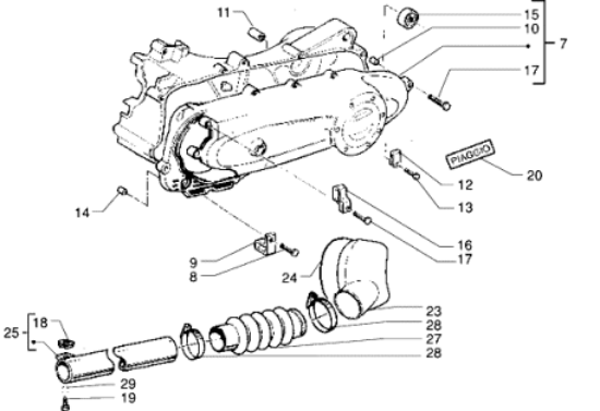 Εικόνα της ΚΑΠΑΚΙ ΚΙΝΗΤΗΡΑ ΖΙΡ 50 4Τ-VESPA 50 4T-969211