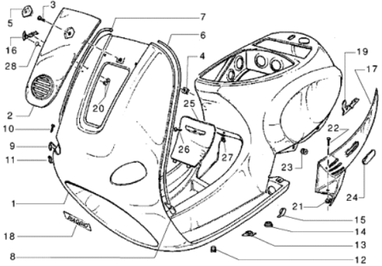 Εικόνα της ΠΛΕΥΡΟ ΑΡ VESPA ΕΤ2 ΜΑΥΡΟ 94Ρ-2972820090