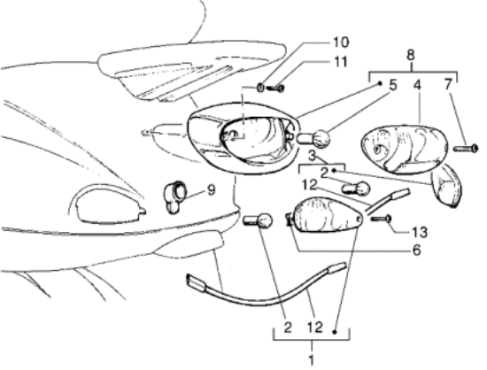 Εικόνα της ΦΛΑΣ ΠΙΣΩ ΑΡ VESPA ET2-ΕΤ4-293603