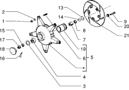 Εικόνα της ΤΑΜΠΟΥΡΟ ΜΠΡΟΣ VESPA ARCOBALENO F/D-563762