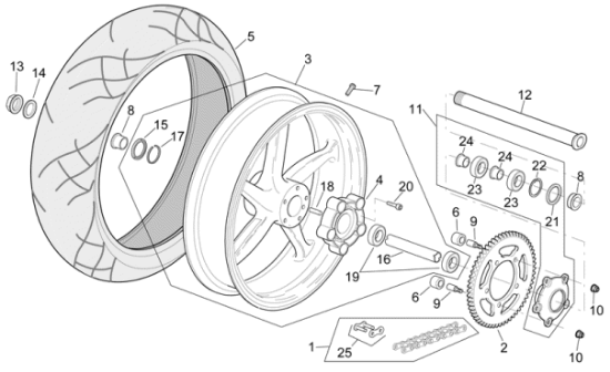 Εικόνα της ΠΕΙΡΟΣ ΠΙΣΩ ΤΡΟΧΟΥ MOTO 750-1200 10X20-AP8150463