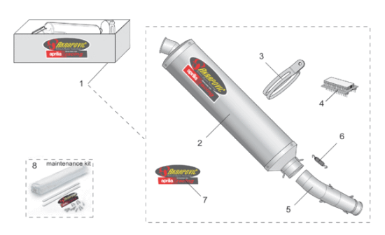 Εικόνα της ΕΛΑΤΗΡΙΟ ΕΞΑΤΜΙΣΗΣ AKRAPOVIC RSV-AP8796519