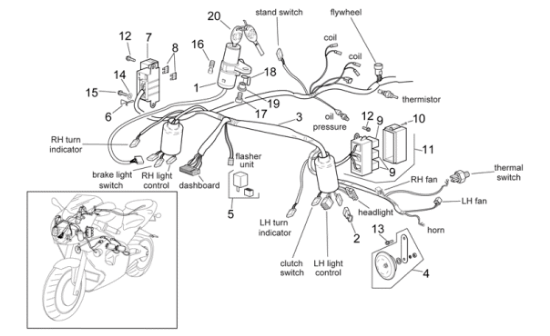 Εικόνα της ΚΛΕΙΔΙ ΑΚΑΤΕΡΓ APRILIA SCAR/ATL/SP CITY-AP8104613