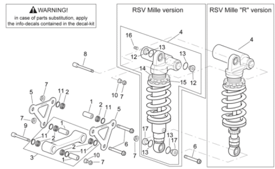 Εικόνα της ΔΑΚΤΥΛΙΔΙ ΑΜΟΡΤ T RS 125/RSV/RS 660-AP8121155