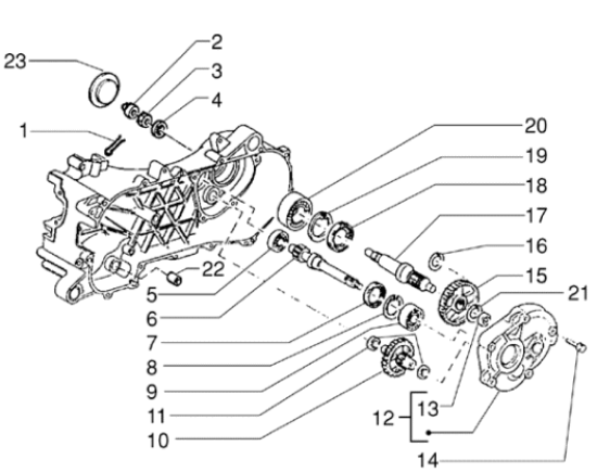 Εικόνα της ΑΞΟΝΑΣ ΠΙΣΩ ΤΡΟΧΟΥ ZIP RST 48ΔΟΝΤ/12mm-4835875