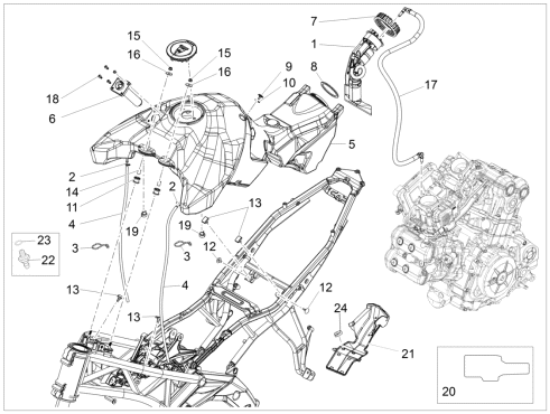 Εικόνα της ΣΥΝΔΕΣΜΟΣ ΤΕΠΟΖΙΤΟΥ APRILIA-MG-2B001203