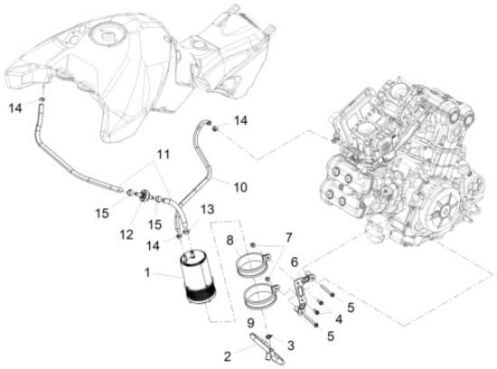 Εικόνα της ΣΩΛΗΝΑΚΙ ΒΕΝΖΙΝΗΣ APR-MOTO GUZZI SAE 30-856063