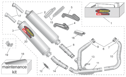 Εικόνα της ΕΛΑΤΗΡΙΟ ΕΞΑΤΜΙΣΗΣ AKRAPOVIC RSV-AP8796519