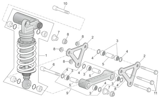 Εικόνα της ΒΙΔΑ M10 X 59 ΑΜΟΡΤΙΣΕΡ RSV/TUONO/SHIVER-AP8152411