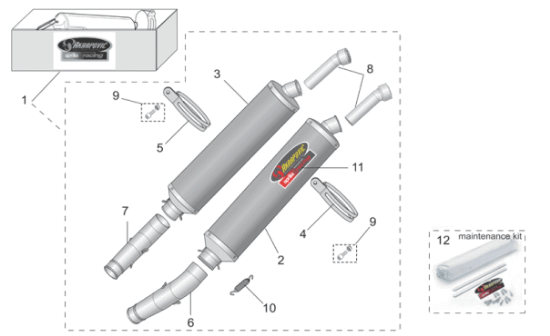 Εικόνα της ΕΛΑΤΗΡΙΟ ΕΞΑΤΜΙΣΗΣ AKRAPOVIC RSV-AP8796519