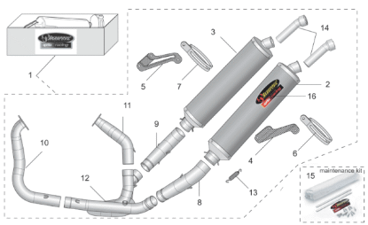 Εικόνα της ΕΛΑΤΗΡΙΟ ΕΞΑΤΜΙΣΗΣ AKRAPOVIC RSV-AP8796519