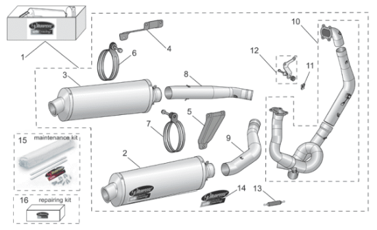 Εικόνα της ΕΛΑΤΗΡΙΟ ΕΞΑΤΜΙΣΗΣ AKRAPOVIC RSV-AP8796519