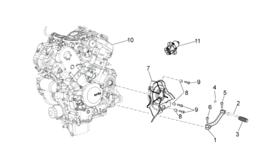 Εικόνα της ΠΕΙΡΑΚΙ ΛΕΒΙΕ ΦΡΕΝΟΥ RSV 1000-STELVIO-AP8121221
