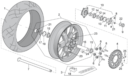 Εικόνα της ΑΛΥΣΙΔΑ ΚΙΝΗΣΗΣ RSV 4 FAC/R 525-108-851612