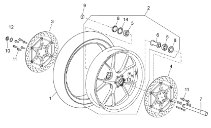 Εικόνα της ΑΞΟΝΑΣ ΜΠΡΟΣ ΤΡΟΧΟΥ MOTO 750-1200-85263R