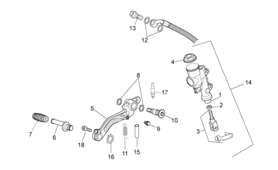 Εικόνα της ΛΑΣΤΙΧΑΚΙ ΛΕΒΙΕ ΤΑΧ APRILIA-MOTO GUZZI-AP8120912