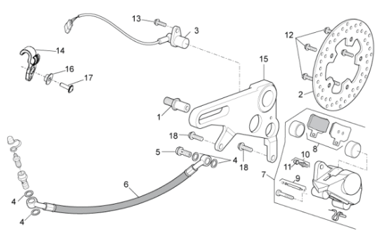 Εικόνα της ΔΙΣΚΟΦΡΕΝΟ ΠΙΣΩ RSV4/TUONO V4/RS 660-85248R