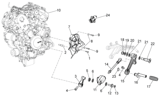 Εικόνα της ΚΑΡΕ ΑΞΟΝΑ ΛΕΒΙΕ ΤΑΧΥΤ RSV4 FAC-R APRC-852480