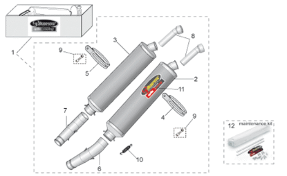 Εικόνα της ΕΛΑΤΗΡΙΟ ΕΞΑΤΜΙΣΗΣ AKRAPOVIC RSV-AP8796519