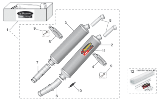 Εικόνα της ΕΛΑΤΗΡΙΟ ΕΞΑΤΜΙΣΗΣ AKRAPOVIC RSV-AP8796519