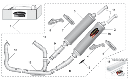 Εικόνα της ΕΛΑΤΗΡΙΟ ΕΞΑΤΜΙΣΗΣ AKRAPOVIC RSV-AP8796519