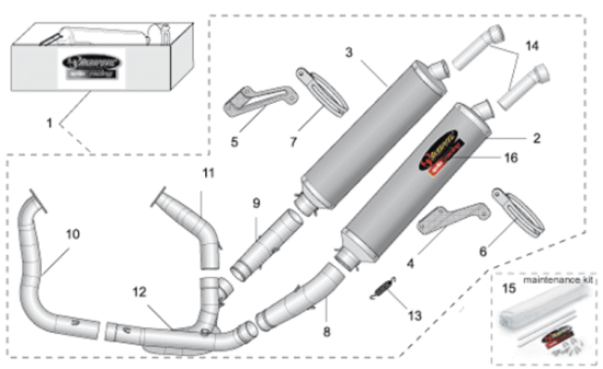 Εικόνα της ΕΛΑΤΗΡΙΟ ΕΞΑΤΜΙΣΗΣ AKRAPOVIC RSV-AP8796519