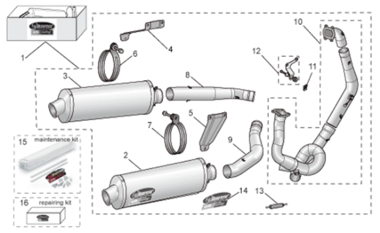 Εικόνα της ΕΛΑΤΗΡΙΟ ΕΞΑΤΜΙΣΗΣ AKRAPOVIC RSV-AP8796519