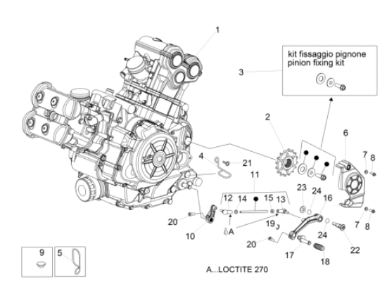 Εικόνα της ΛΑΣΤΙΧΑΚΙ ΛΕΒΙΕ ΤΑΧ APRILIA-MOTO GUZZI-AP8120912