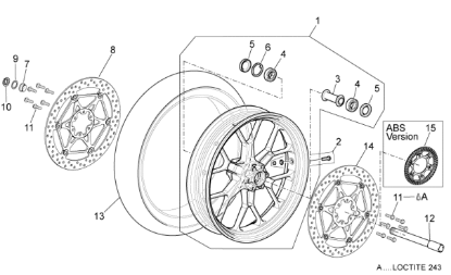 Εικόνα της ΑΞΟΝΑΣ ΜΠΡΟΣ ΤΡΟΧΟΥ MOTO 750-1200-85263R