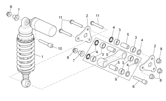 Εικόνα της ΒΙΔΑ M10 X 59 ΑΜΟΡΤΙΣΕΡ RSV/TUONO/SHIVER-AP8152411