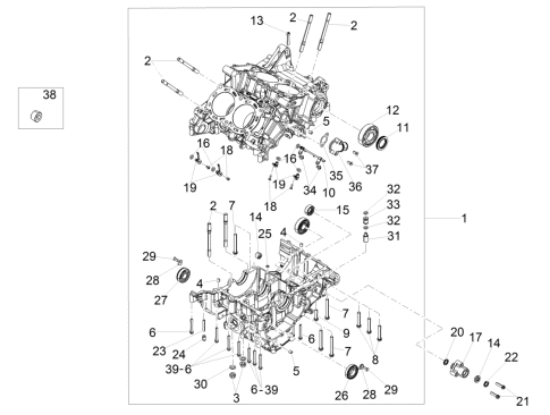 Εικόνα της ΡΟΥΛΕΜΑΝ 12X18X12 RSV4/TUONO V4/RS 660-B045224