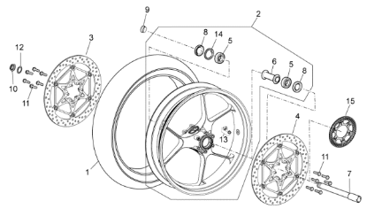 Εικόνα της ΑΞΟΝΑΣ ΜΠΡΟΣ ΤΡΟΧΟΥ MOTO 750-1200-85263R