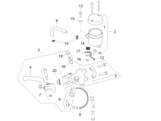 Εικόνα της ΠΑΞΙΜΑΔΙ ΤΡΟΜΠΑΣ ΦΡΕΝΟΥ RSV 4/TUONO V4-AP8150474